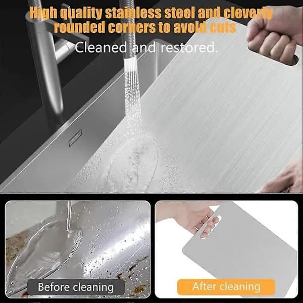 [RM]Titanium Cutting Board, Kitchen Cutting Boards, Titanium Chopping Board, Hanging and Easy to Clean, Titanium Cutting Board 25x15cm