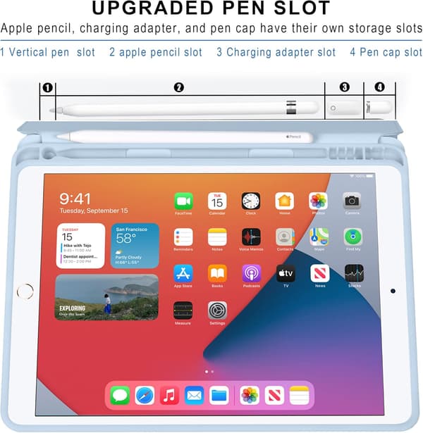 [RM] Etui til iPad 10.2\" [7. generasjon 2019 & 8. generasjon 2020] [Hjørnebeskyttelse