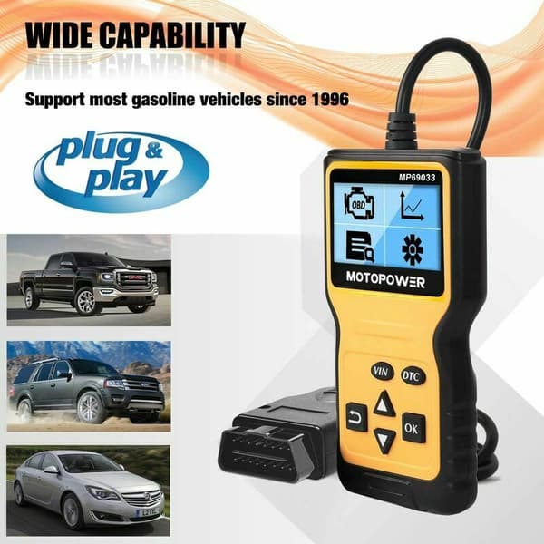 [RM]OBD2 Scanner, Universal Engine Fault Code Reader, CAN Diagnostic Tool for All OBD-II Vehicles Since 1996