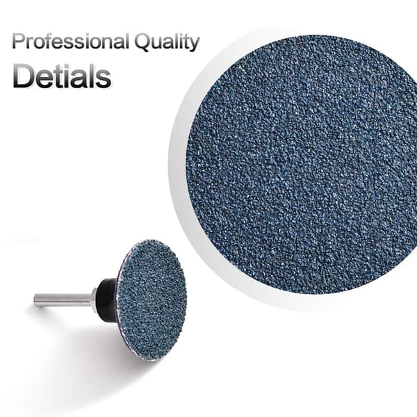 [RM] 50-pack Quick Change Disc, 2-inch Roll Lock Disc with Zirconia Coating for Surface Preparation (36-Grit)
