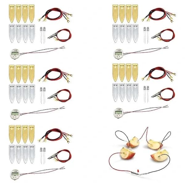 [RM]Fruit Battery Science Experiment Kit for Homeschooling Toy, Lemon Potato Battery Physics Teaching Ex