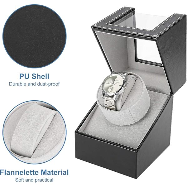 [RM]Automatic Watch Winder, Dustproof Watch Winder Box, Single Automatic Me