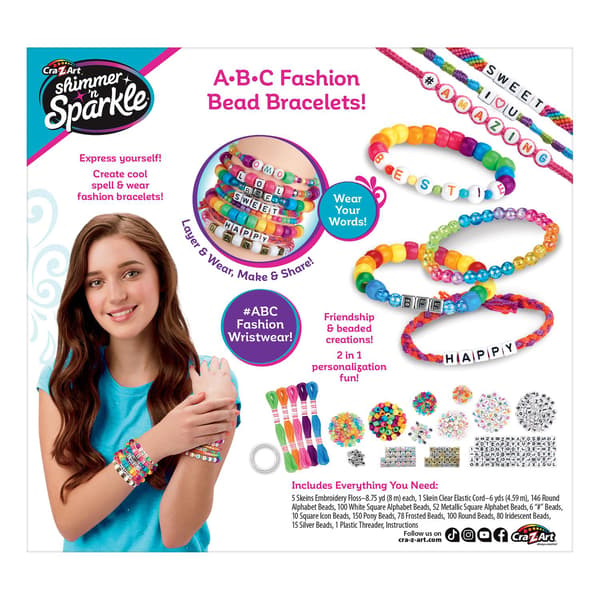 [RM]Shimmer n Sparkle ABC Perlearmbånd multifärg multicolor