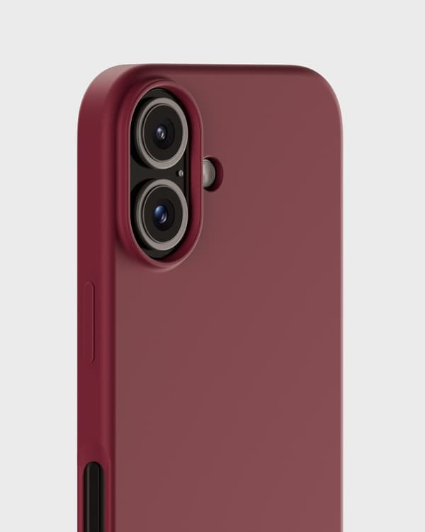 [RM]holdit iPhone 16 Mobilskal Silikon Red Velvet 48