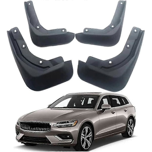 Stänkskydd Kompatibla med Volvo V60 MK II Kombi 2019-2021 2020, Stänkskydd, Formgjutna Stänkskydd