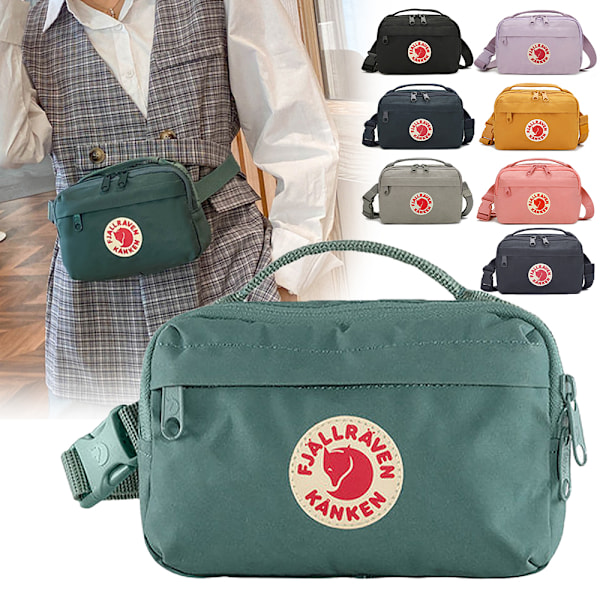 Dam & Herr Small Canvas Midjeväska Fanny Pack Bältesväska Grey