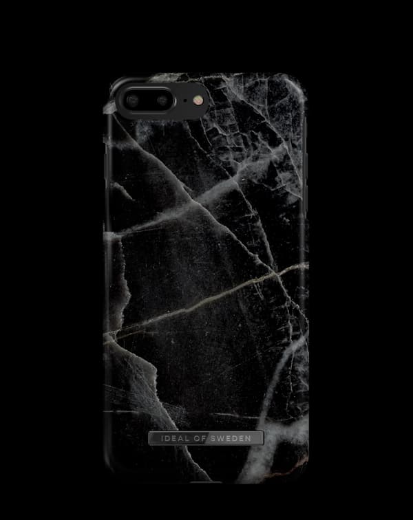 [RM]Printed Case iPhone 8 / 7 / 6 / 6S Plus Black Thunder Marble Black Svart marble and stone