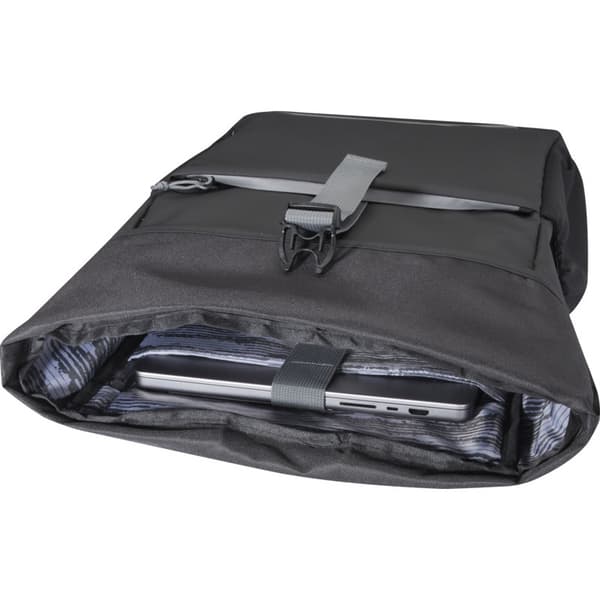 [RM]Aqua Roll Top Genanvendt Vandtæt 20L Cykeltaske One Size Solid Sort Solid Black One Size