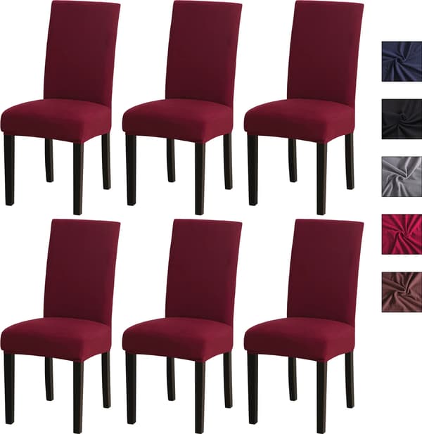 stk Stretch Stoltrekk - Vaskbare Stretch Stoltrekk R\u00f6dvin