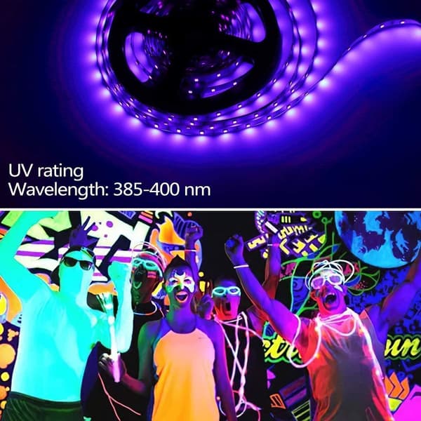 [RM]5 m UV LED-stripe 300 LED selvklebende