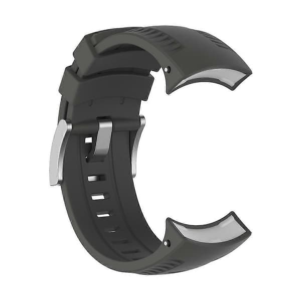 Silikon erstatningsarmbånd for SUUNTO 9 Grey