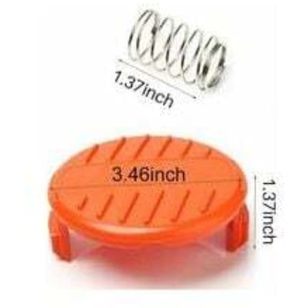 [RM]1 pc Spool Cap + Spring Replacement Parts, Compatible with BLACK+DECKER STC1815 GL4525 Grass Trimmer 385022-03.
