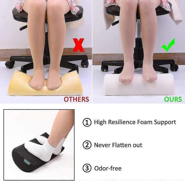 [RM]Footrest Under Desk, Ergonomic Footrest Cushion