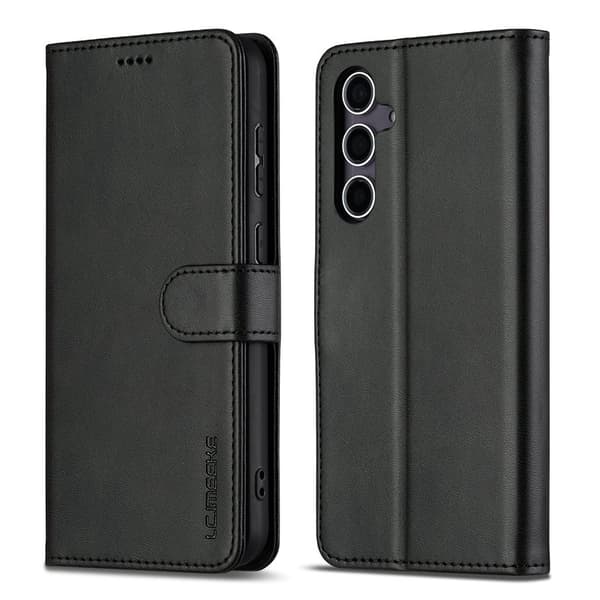[RM]LC.IMEEKE Pungcover til Samsung Galaxy S26 Plus Kunstlæder - Sort
