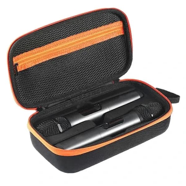 [RM]Portable Microphone Storage Case for PartyBox, Scratch-Resistant Hard Travel Case for Wireless Microphone and Accessories
