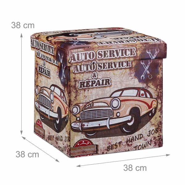 [RM] Ottoman with storage Trend motif 2990