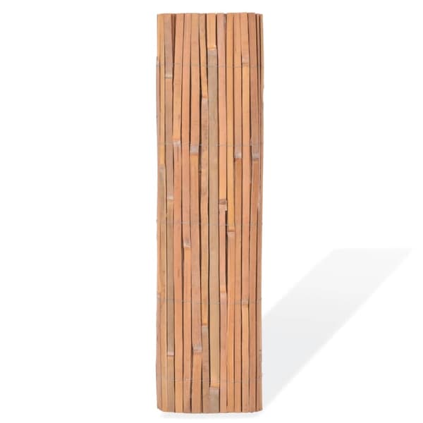 [RM]vidaXL Tuulisuoja 100 x 400 cm bambu Brun brown