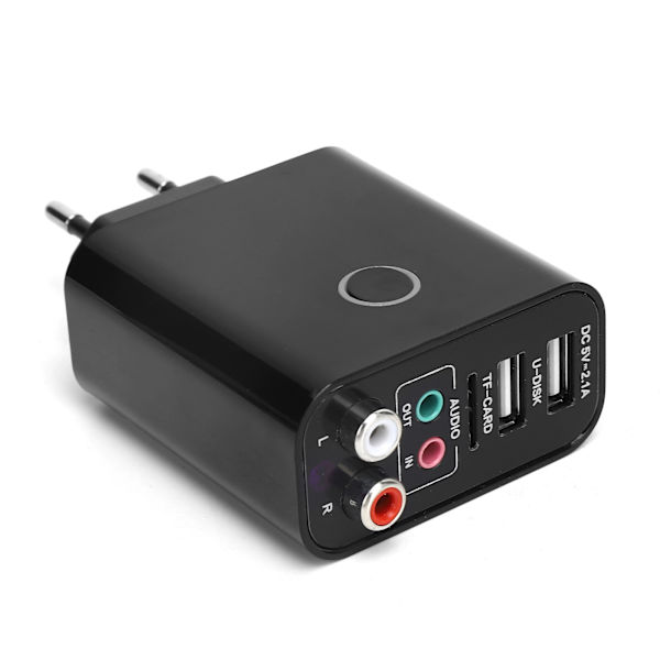 [RM]2-in-1 Bluetooth 5.0 Receiver Transmitter Wireless Audio Adapter APP Control 110-240V Remote Control EU Plug