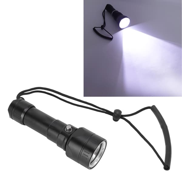 [RM]Waterproof Diving Flashlight 5000LM P50 4 Lamp Beads 3 Light Modes IPX8 Underwater Diving Light Fill Light