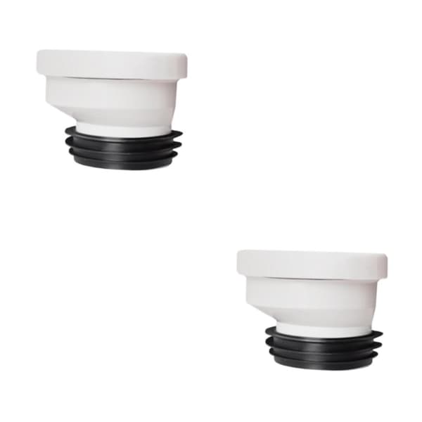 [RM]1/2/3/5 Offset toalettflensforbindelse PVC for reparasjon av urinaler Fjern 2 cm Remove 2cm 2PCS