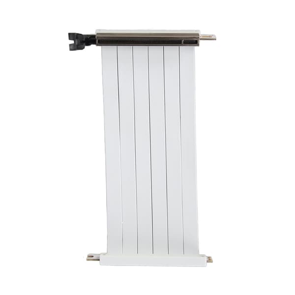 [RM]PCIe 3.0 X16 Riser Cable 180 Degree Flexible GPU Extension Cable High Speed Dual Reverse Connector 40cm White