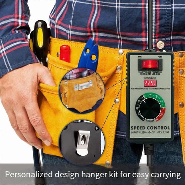 [RM]Angle Grinder Governor Speed Regulator Switch AC220V-250V 4000W Maximum Power Hand Tool EU Plug-WELLNGS