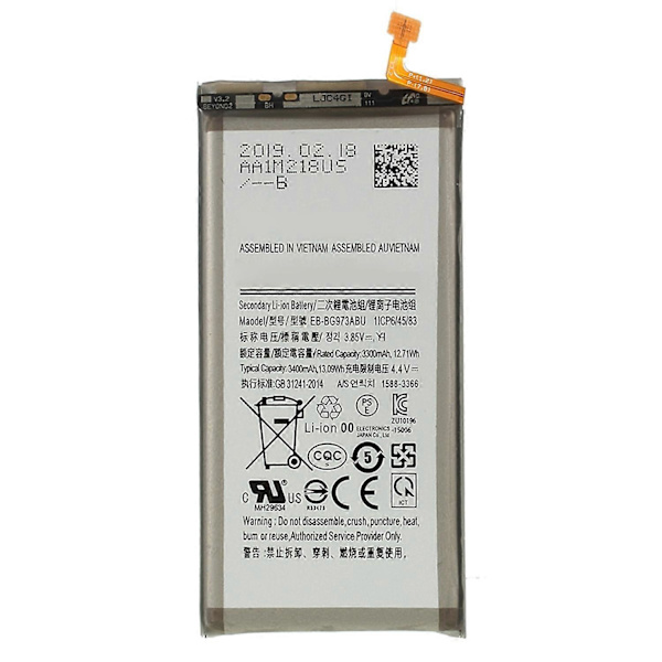 Kompatibel med Samsung Kompatibel med Kompatibel med Galaxy S10 3.85V 3300 mAh Uppladdningsbart Li-ion Batteri Ersättningsdel (Kod: EB-BG973