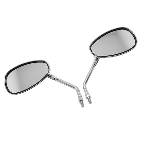 [RM]2pcs Motorcycle Rearview Mirror Electroplated Stainless Clear Surface Handlebar Rear Side Mirror for Motorcycle