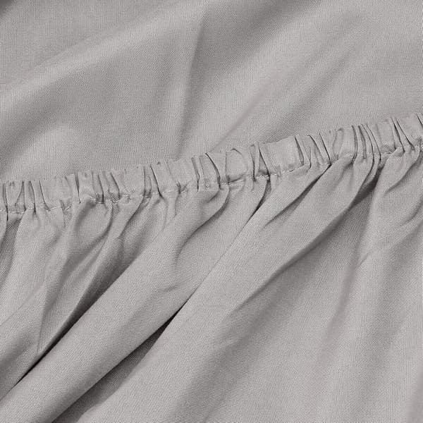 [RM]Fitted Sheet, Microfiber, Dark Brown, 180 X 200 X 30 Cm