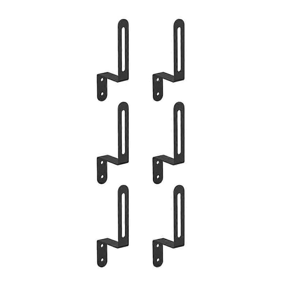 [RM]Hat Rack for Wall 6-Pack, Hat Hooks for Wall, Metal Baseball Hat Rack for Wall, Hat Storage for