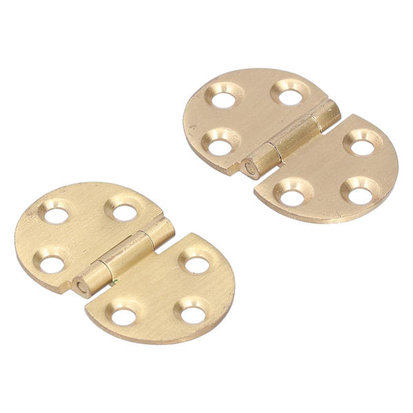 [RM]2-pack 180 Degree Copper Hinge with Screw, Mini Flap Hinge for Folding Table 47x30mm