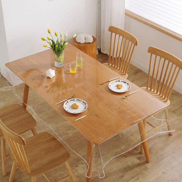[RM] Transparent PVC Tablecloth Protector Waterproof/Oil-Resistant Plastic A A 220cm
