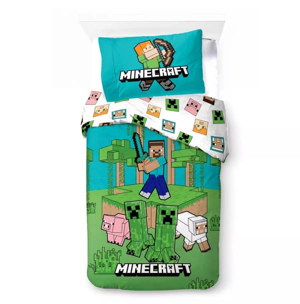 [RM]Minecraft Jungle Explore sängkläder 140×200 cm, 70×90 cm