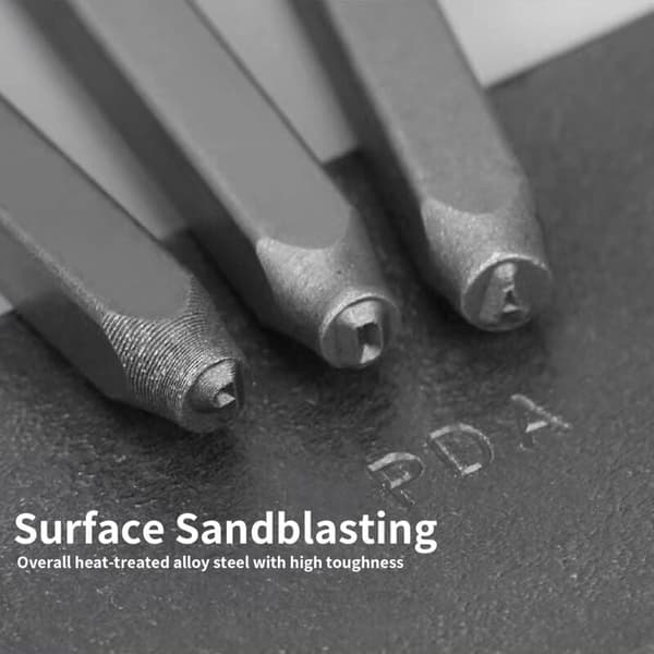 [RM]36 st 4 mm metallstämpelset A-Z & 0-9 för stämpling, metall, trä, läder - förkromad (orange)