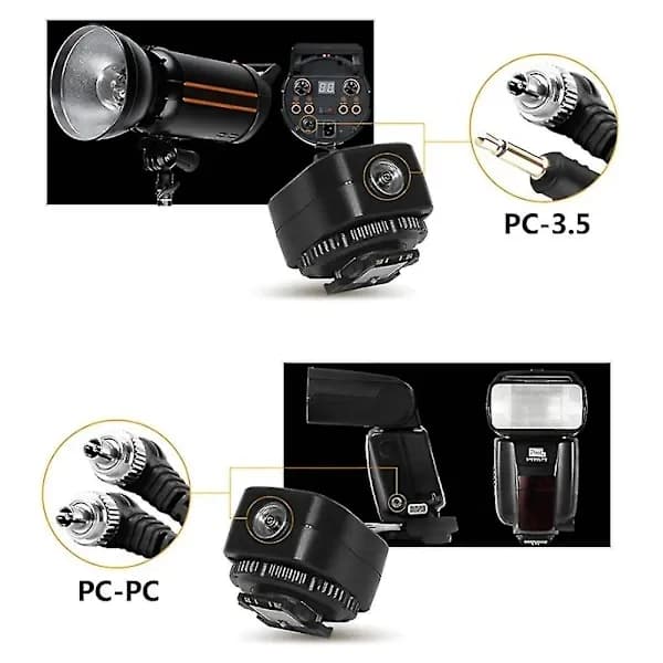 [RM]TF-334 Blitsskoadapter for å konvertere Sony Mi A7 A7S A7SII A7R A7II A9 A6300-kamera til Canon Nikon