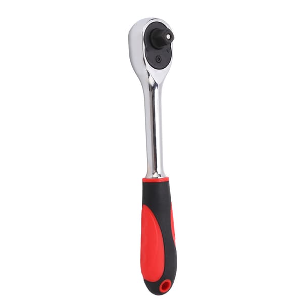 [RM]72-tooth Automatic Quick Release Ratchet Wrench 3/8 Inch Drive Straight Handle for 10mm Bits