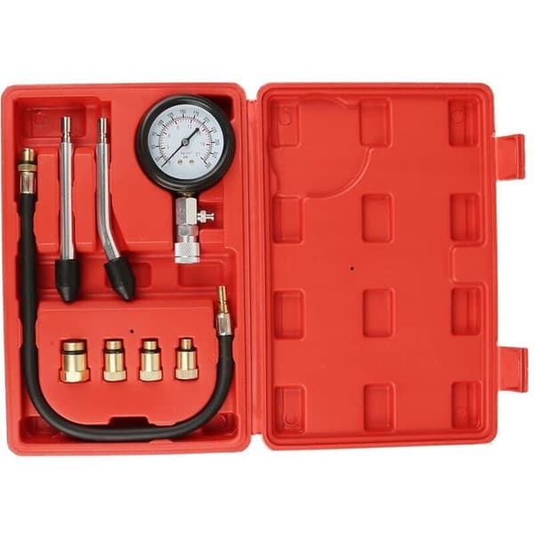 [RM]Compression Tester Kit for Vehicles, Compatible with Motorcycle, Car, Outboard, Chainsaw, Snowmobile, Gasoline Engine