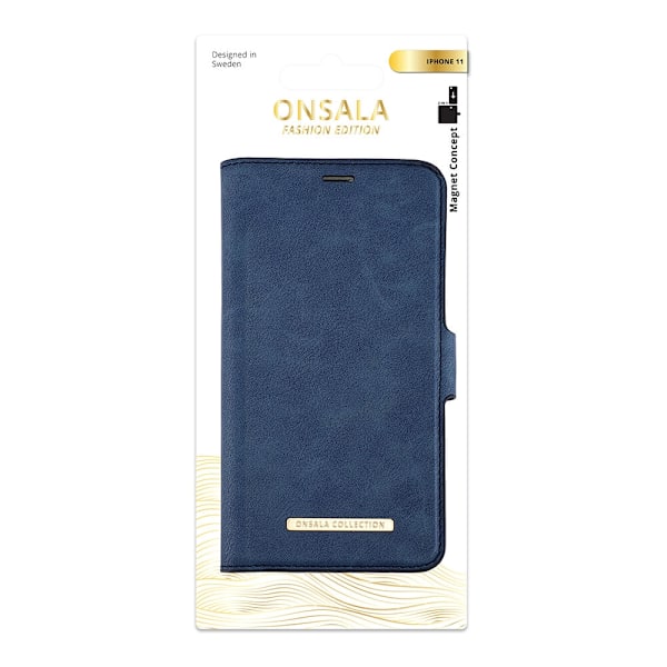ONSALA iPhone 11 2in1 Magnet Skal / Fodral Kungsblå 150