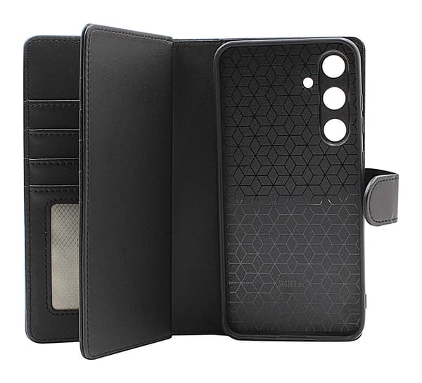 [RM]Skimblocker Samsung Galaxy S25 FE XL Magnet Wallet Case Mörkblå