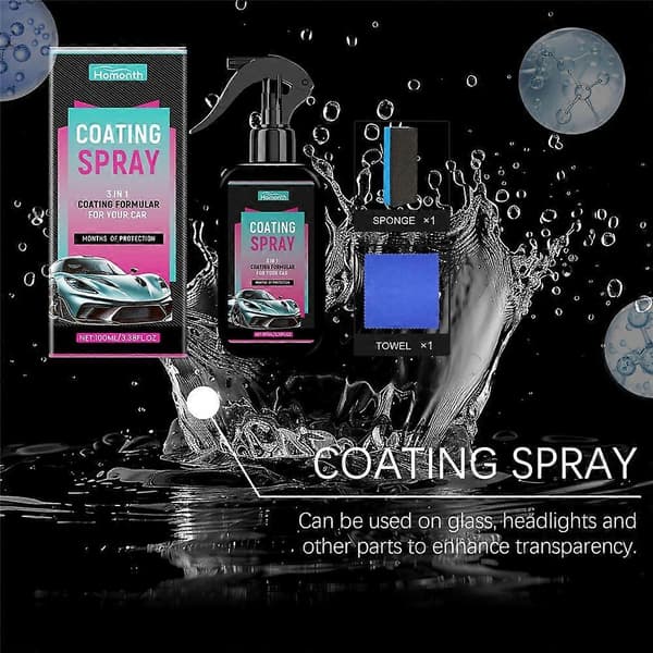 1/2/3x Limlex Coating Spray, Limlex Bil Coating Spray, Limlex Platinum Bilplejesæt 1set