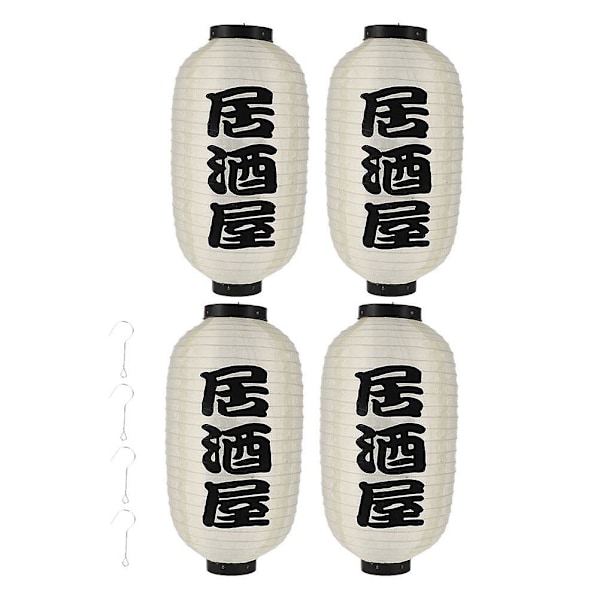 4 japanska lyktor i japansk stil