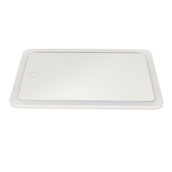 [RM]LED Makeup Mirror with Stepless Dimming, 180 Degree Rotation, Touch Button, USB Rechargeable, Illuminated Mirror 0.4