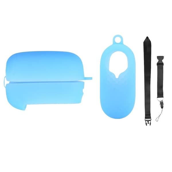 [RM]Silicone protection for Insta360 Go2 + battery compartment protection - Blue Blå blue
