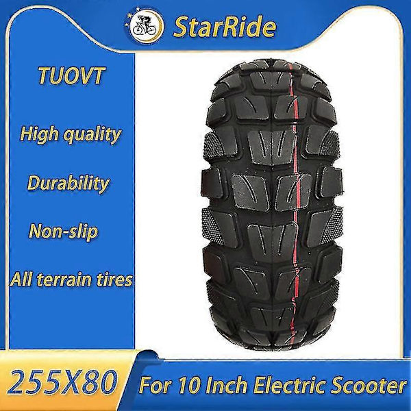 255x80 Däck 10 Tum 10x3.0 För Inokim Oxo M4 Dualtron Victor Luxury Eagle Speedway 4 Zero 10x Cykel Elektrisk Scooter 255 80 Only Tire