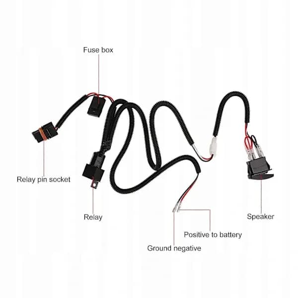[RM]12V 24V 40A Horn Ledningsnettsett