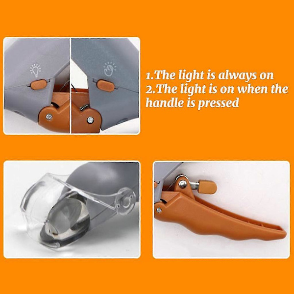 [RM]Pet Clippers for Cat Dog with LED Light, Quick Clip, Durable and Sharp