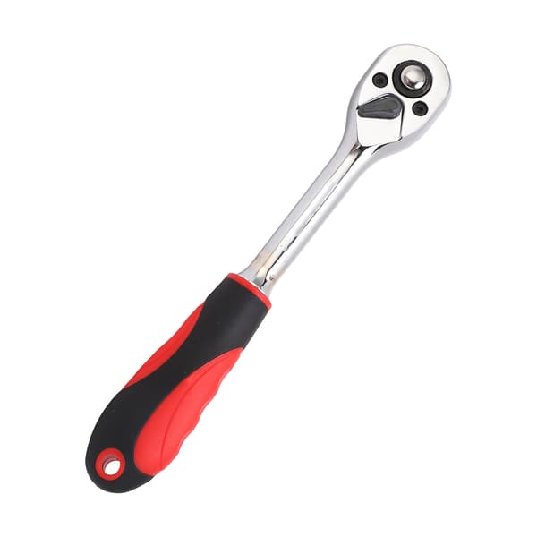 [RM]72-tooth Automatic Quick Release Ratchet Wrench 3/8 Inch Drive Straight Handle for 10mm Bits