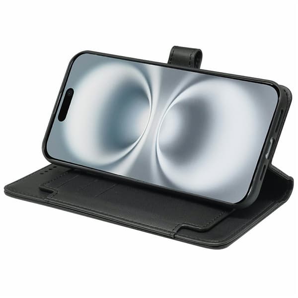 [RM]SKALO iPhone 17 9-RUM Tegnebogsetui - Sort Svart black