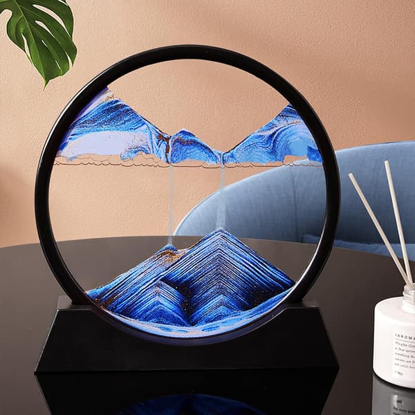 [RM] Flydende sandmaleri, 3D dynamisk kunst sandmaleri, rundt