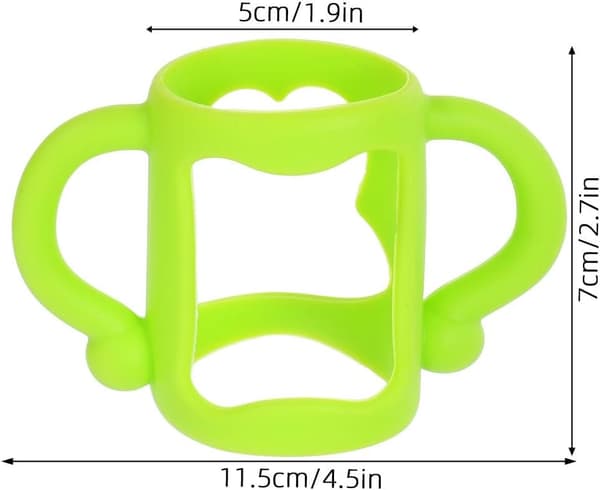 [RM]ULTECHNOVO 4 Pcs Universal Silicone Bottle Handles, Multifunctional Bottle Grips Trainer Soft Non-Slip